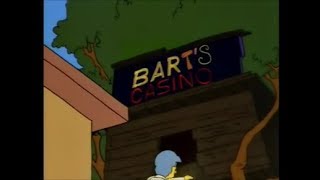 The Simpsons - Bart starts his own casino