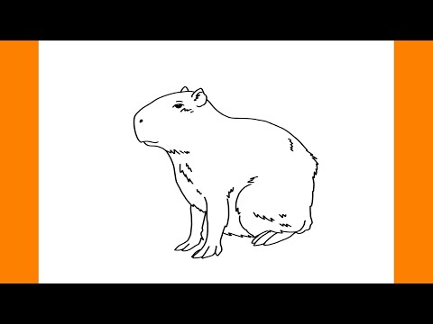 Aprenda a Desenhar uma Capivara a partir da Letra C com este Tutorial  Divertido para Crianças 