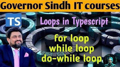 Loops in typescript (for loop,  while and do-while loop) #governorsindh #itcourses #trending #viral