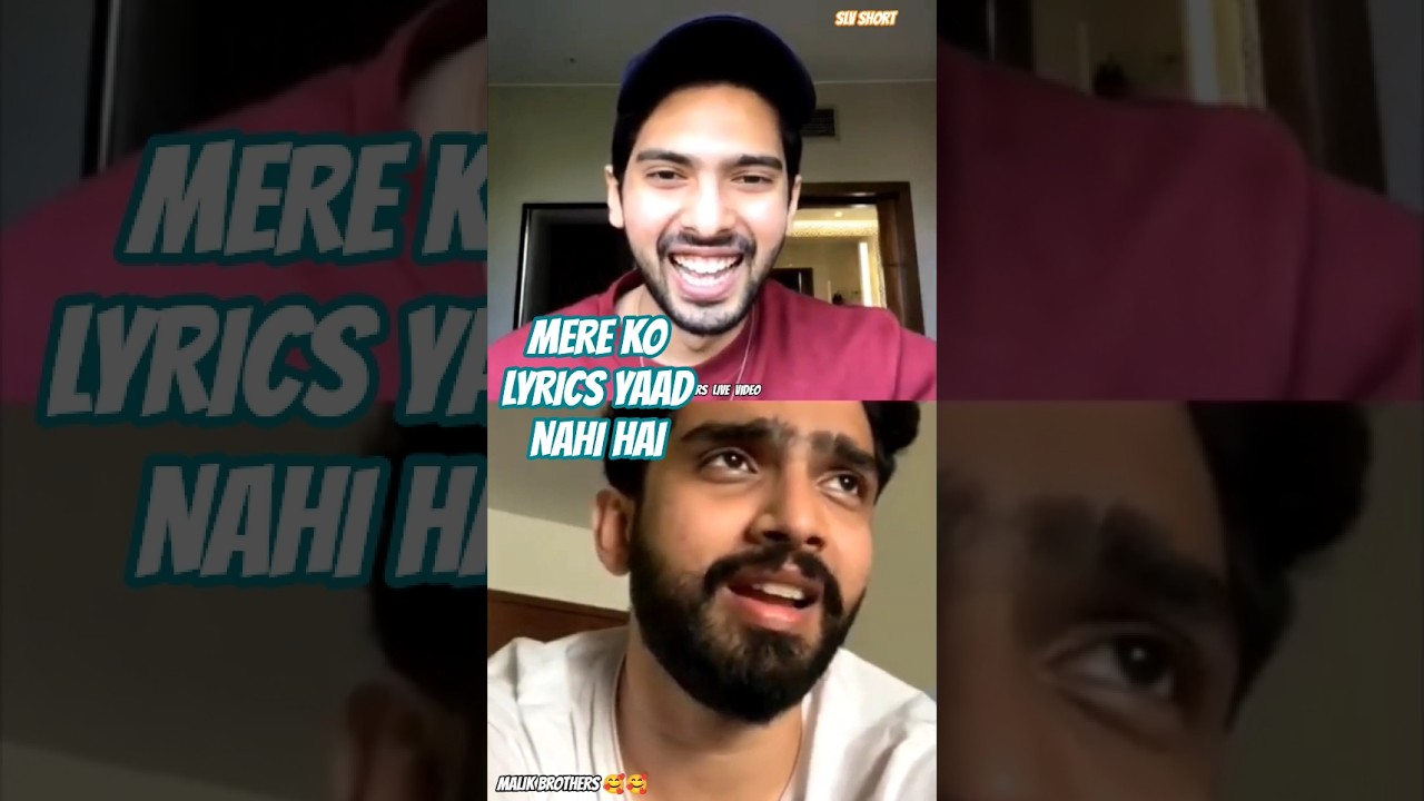 Mere Ko Lyrics🎶🎵 Yaad Nahi Hai🤓🤓 - #AmaalMallik & #ArmaanMalik #singing #together #malikbrothers