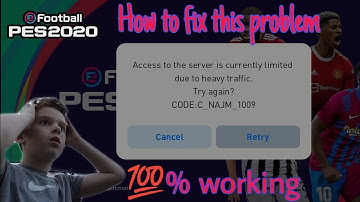 Due To Heavy Traffic Problem solved PES SERVER PROBLEM Traffic Issue Pes | Pes Update Issue Solved