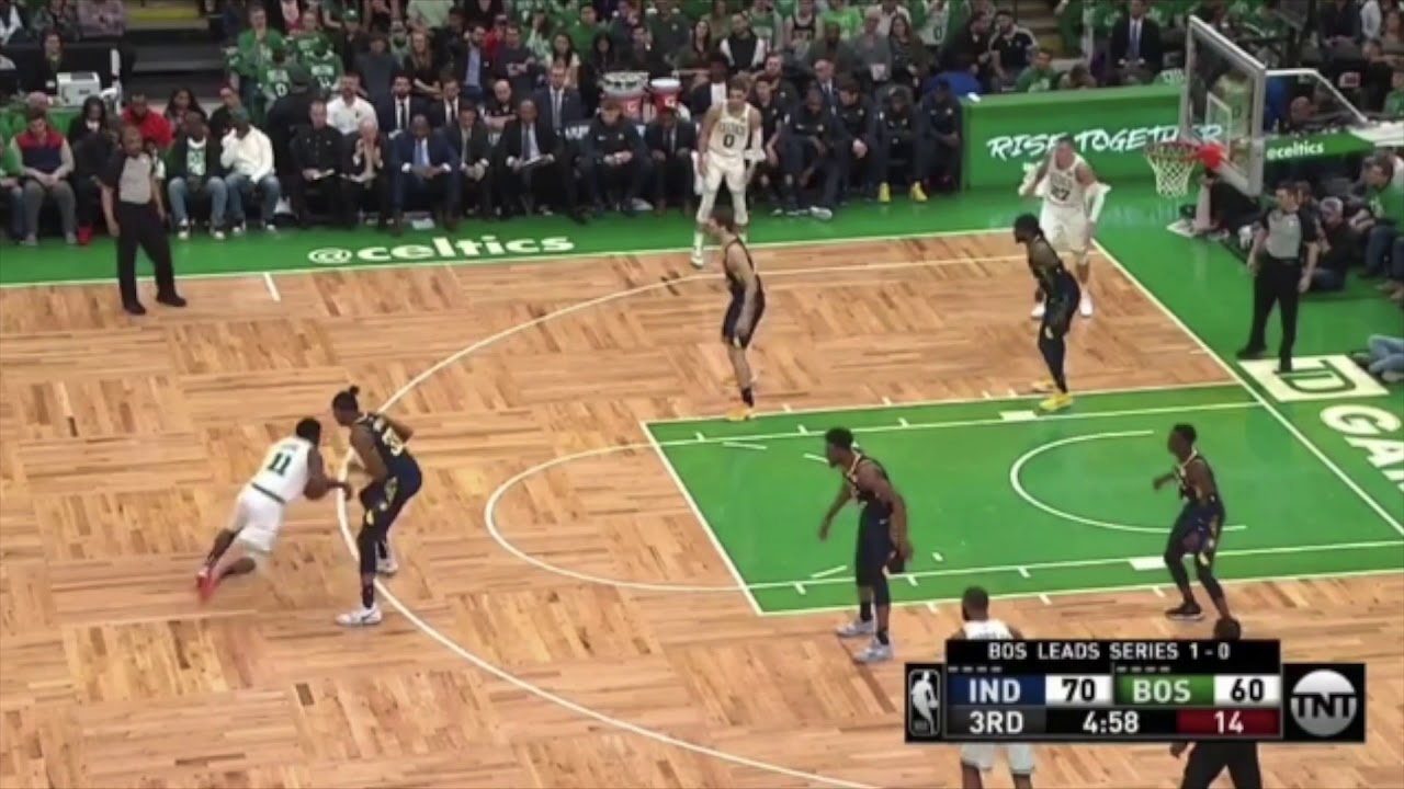 Myles Turner Defending In Space Vs Celtics