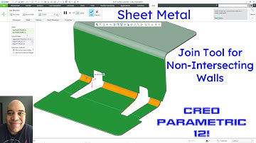 Creo Parametric 12 - Sheet Metal Join Command Enhancements for Non-Intersecting Walls