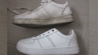 Como limpiar zapatos tipo Air force, Adidas superstar...