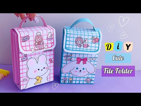 how to make paper file folder / handmade paper file folder /Diy paper file for school /easy to