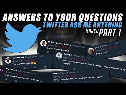 Twitter AMA Answering Your Questions March Part 1