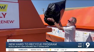 Not that bag! Hard to recycle program struggles to gain orange bag compliance