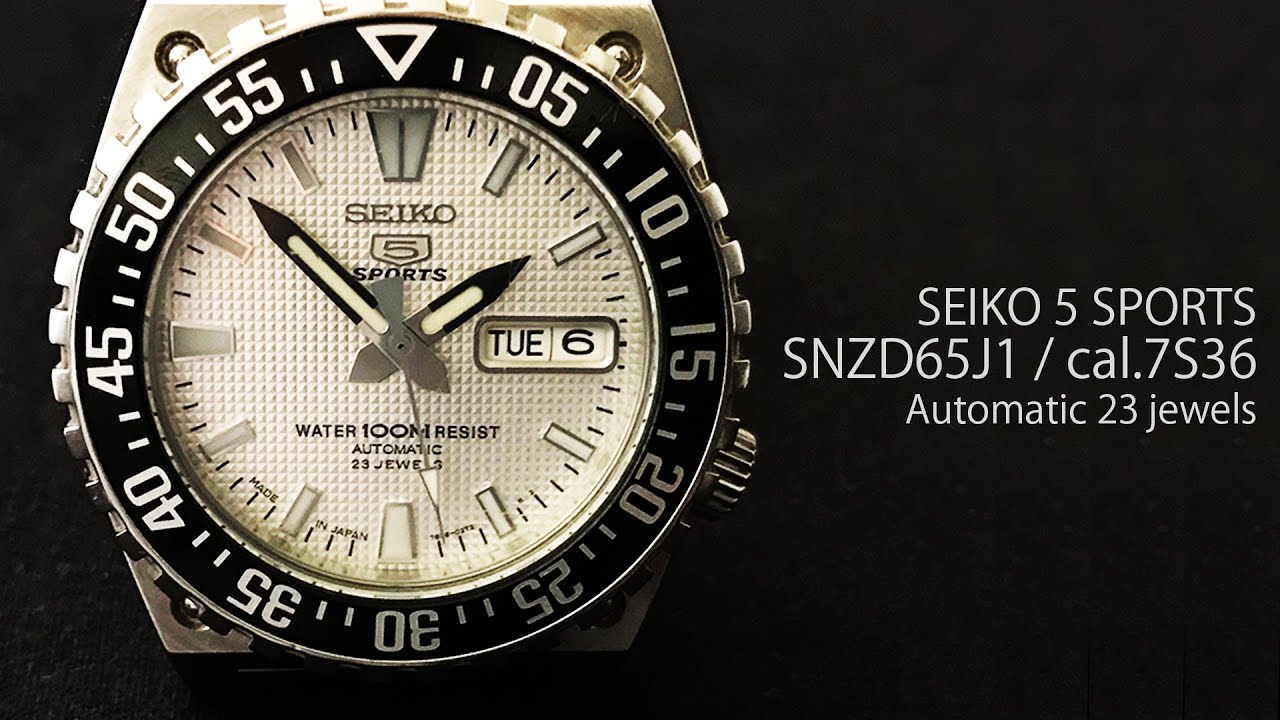 SEIKO 5 SPORTS Automatic SNZD65J1 /cal. 7S36B - YouTube