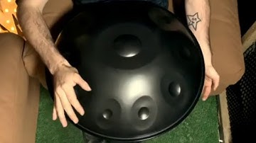 "Extended" Handpan, D Kurd 13+1: D/ E F G A Bb C D E F G A C D