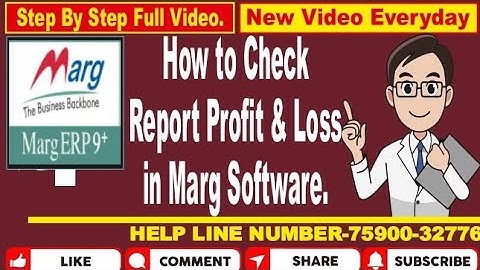 HOW TO CHECK PROFIT & LOSS IN MARG SOFTWARE | PROFILE & LOSS MONTH WISE KAYSE CHECK KARE MARG ERP ME