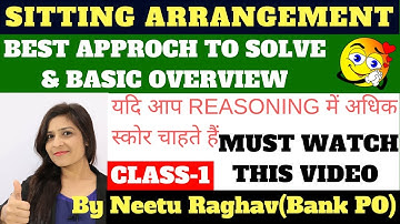 SITTING ARRANGEMENT BASIC CONCEPT & TRICKS TO APPROACH SSC| SBI PO|IBPS PO BY NEETU RAGHAV(BANK PO)