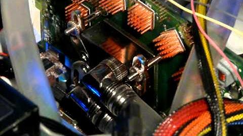 Video card water block and copper RAM heatsinks