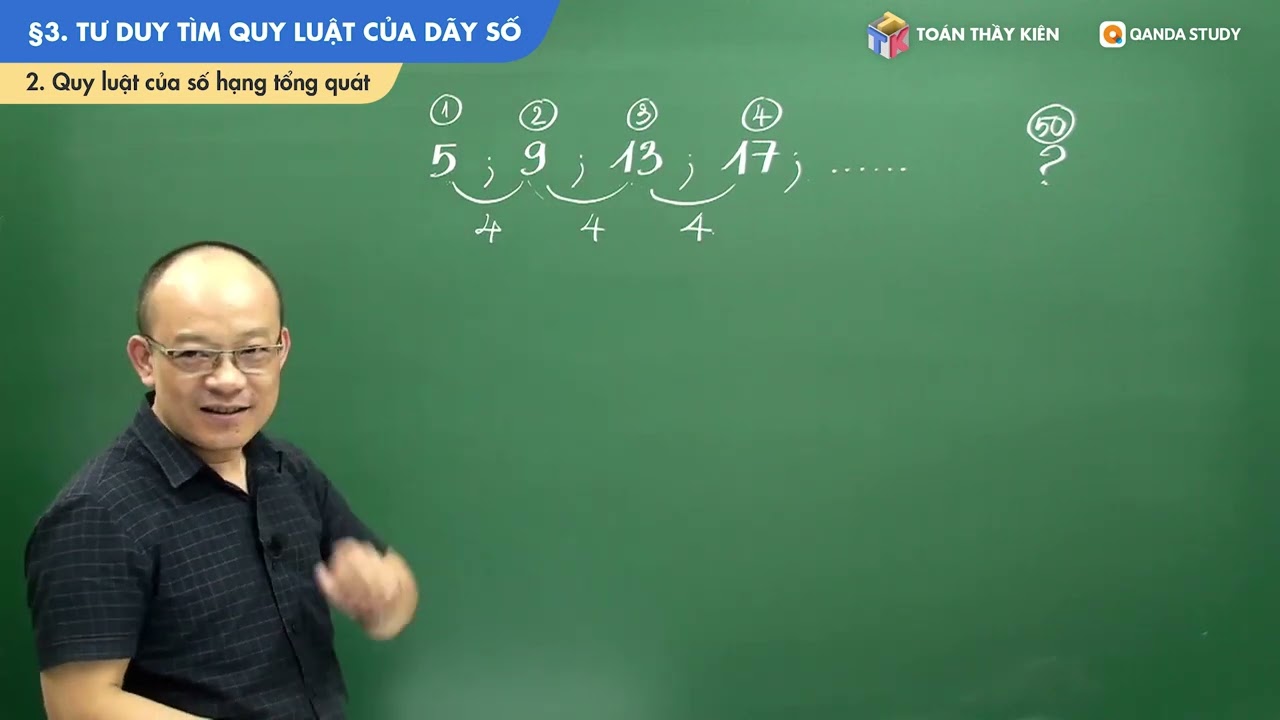Chuyên đề Toán 4: Tư duy tìm quy luật của dãy số - youtube