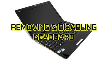 How To Remove And Disable Keyboard For Asus EEE PC Laptop | Tutorials