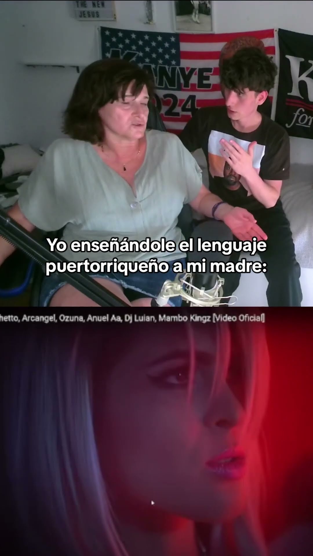 Le enseño el lenguaje puertorriqueño a mi madre?? #fyp #parati #rowggi #shorts #generourbano