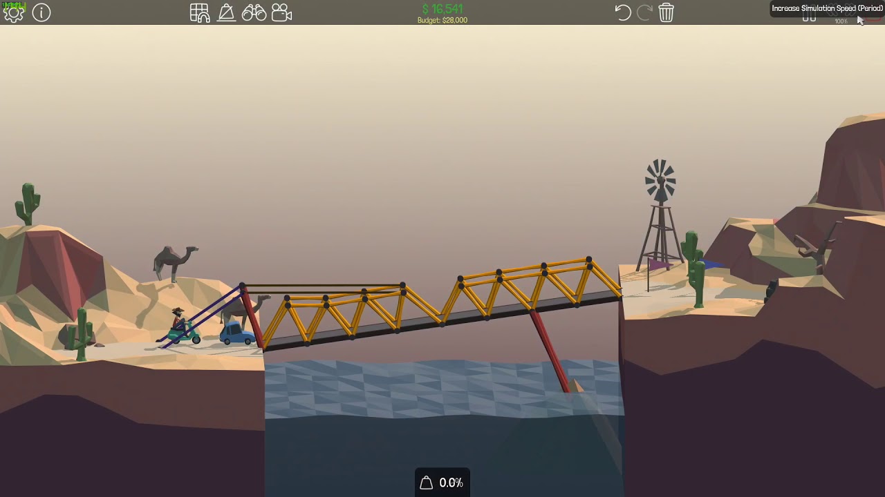 [SP] Een bergen brug maken !! [ Poly Bridge ] [#10] [NL]