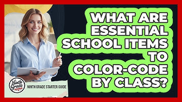 What Are Essential School Items To Color-Code By Class?