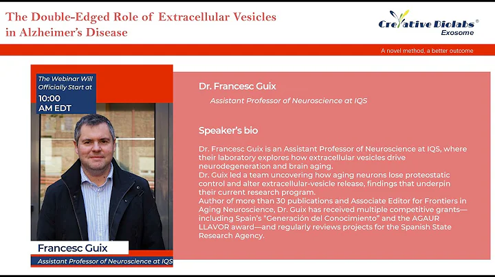 Webinar: Extracellular Vesicles in Alzheimer’s Disease: Biomarkers & Therapeutic Potential