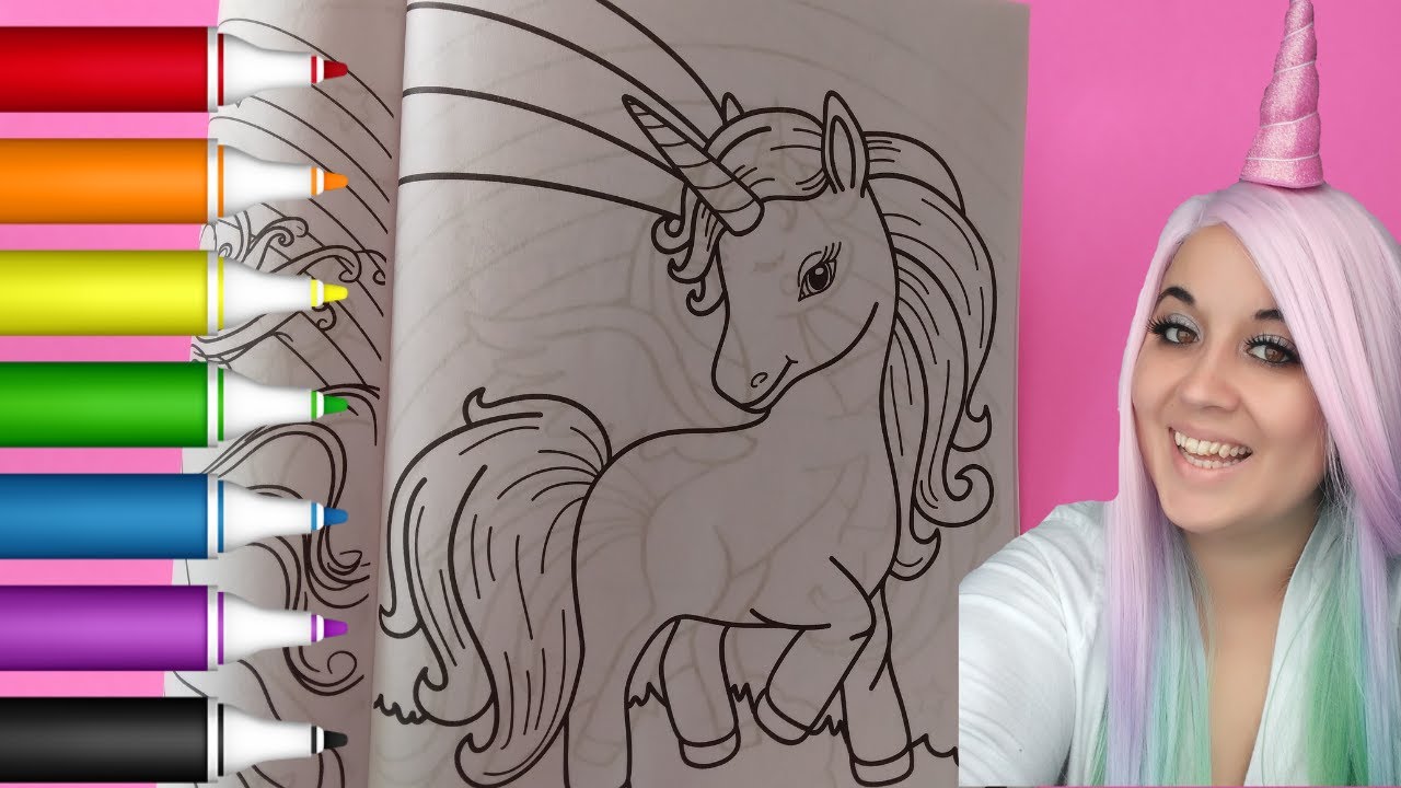 Coloring a Unicorn - YouTube