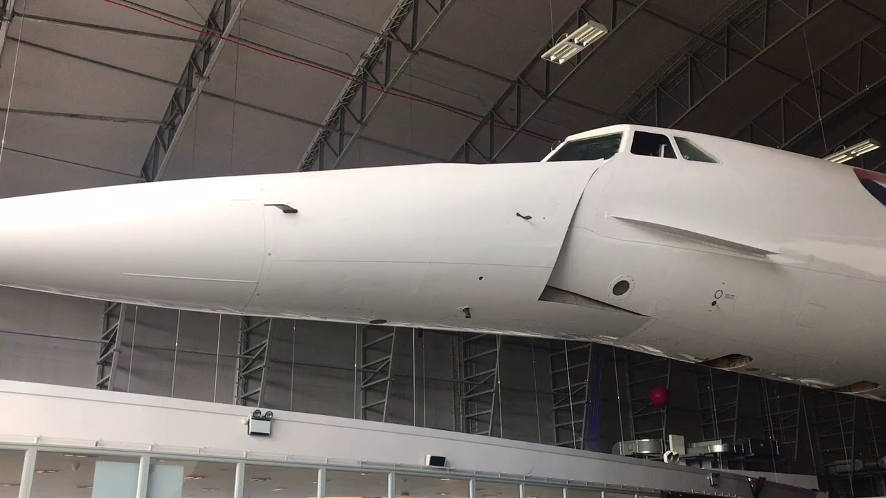 Lowering the nose G-BOAC Concorde British airways