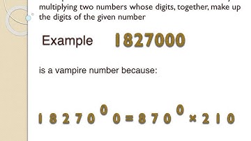 vampire numbers