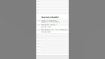 How fast can NumPy be? #Shorts