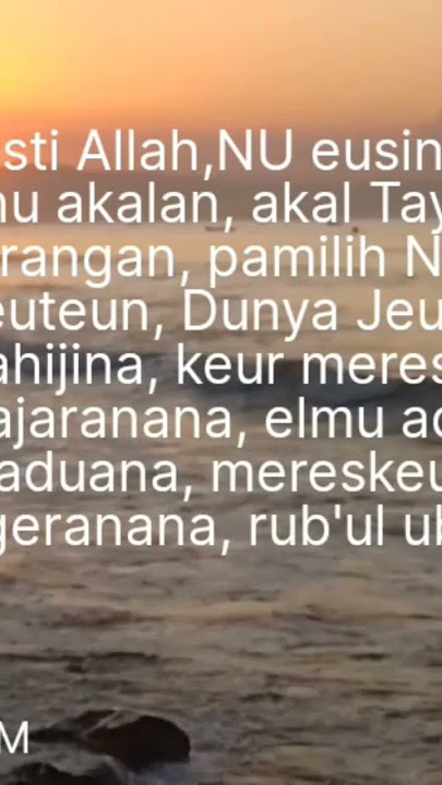 nadhom Sunda pelaturan Gusti Allah | video panjangnya juga ada#nadhomsunda