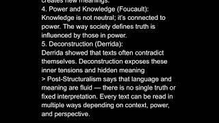 What is post structuralism