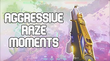 Most AGGRESSIVE play with RAZE on Valorant