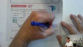 2nd Grade GO Math Lesson 5.3 Model Regrouping for Subtraction pages 237-240