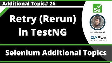 Retry (Rerun) Failed Selenium Automation Tests in TestNG