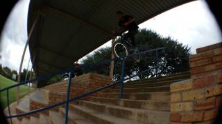 Bmx Fail 2017 Snapped Forks Down Hand Rail Face Slide