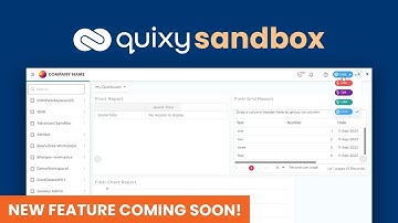 Quixy Sandbox | Coming Soon