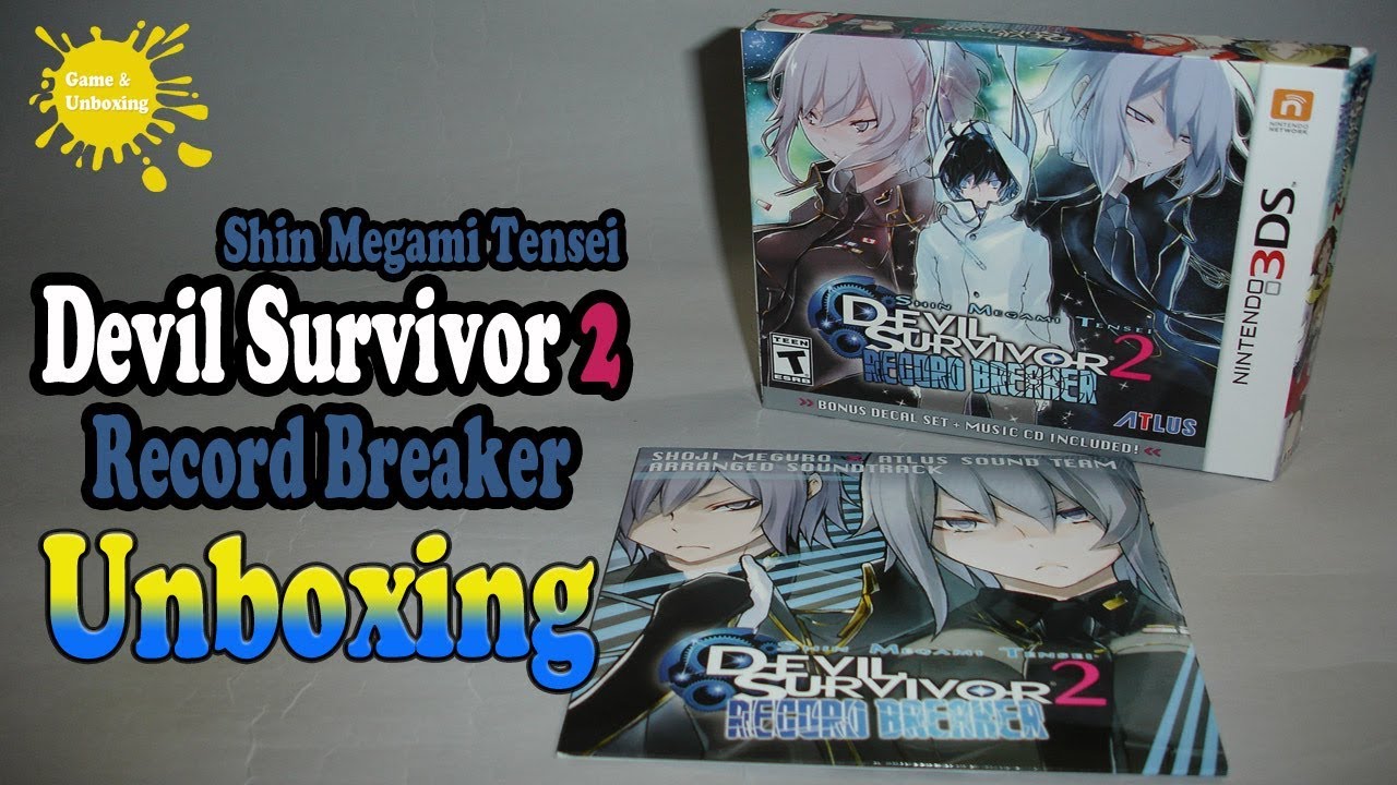 Shin Megami Tensei: Devil Survivor 2 Record Breaker 3DS Unboxing