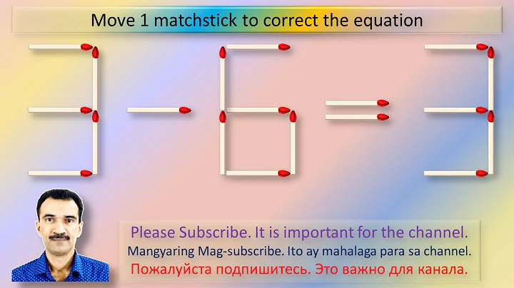 Matchstick Puzzle 3-6=3