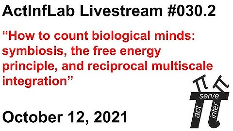ActInf Livestream #030.2 ~ “How to count biological minds: symbiosis, the free energy principle..."