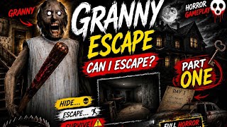 GRANNY Part 1 🔥 First Night in the Haunted House! | Full Horror Gameplay | Lazy Guy screenshot 4