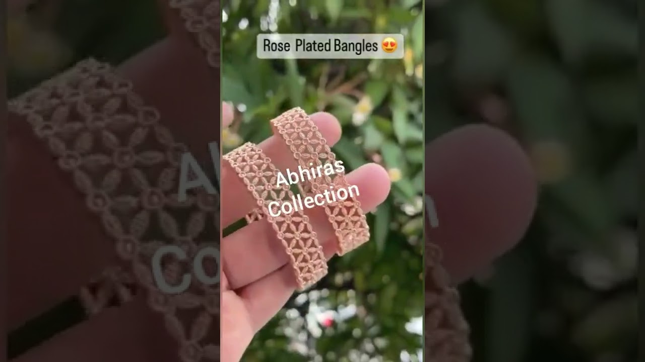 Rose Gold Plate Bangle|American Rose Gold Bangles 