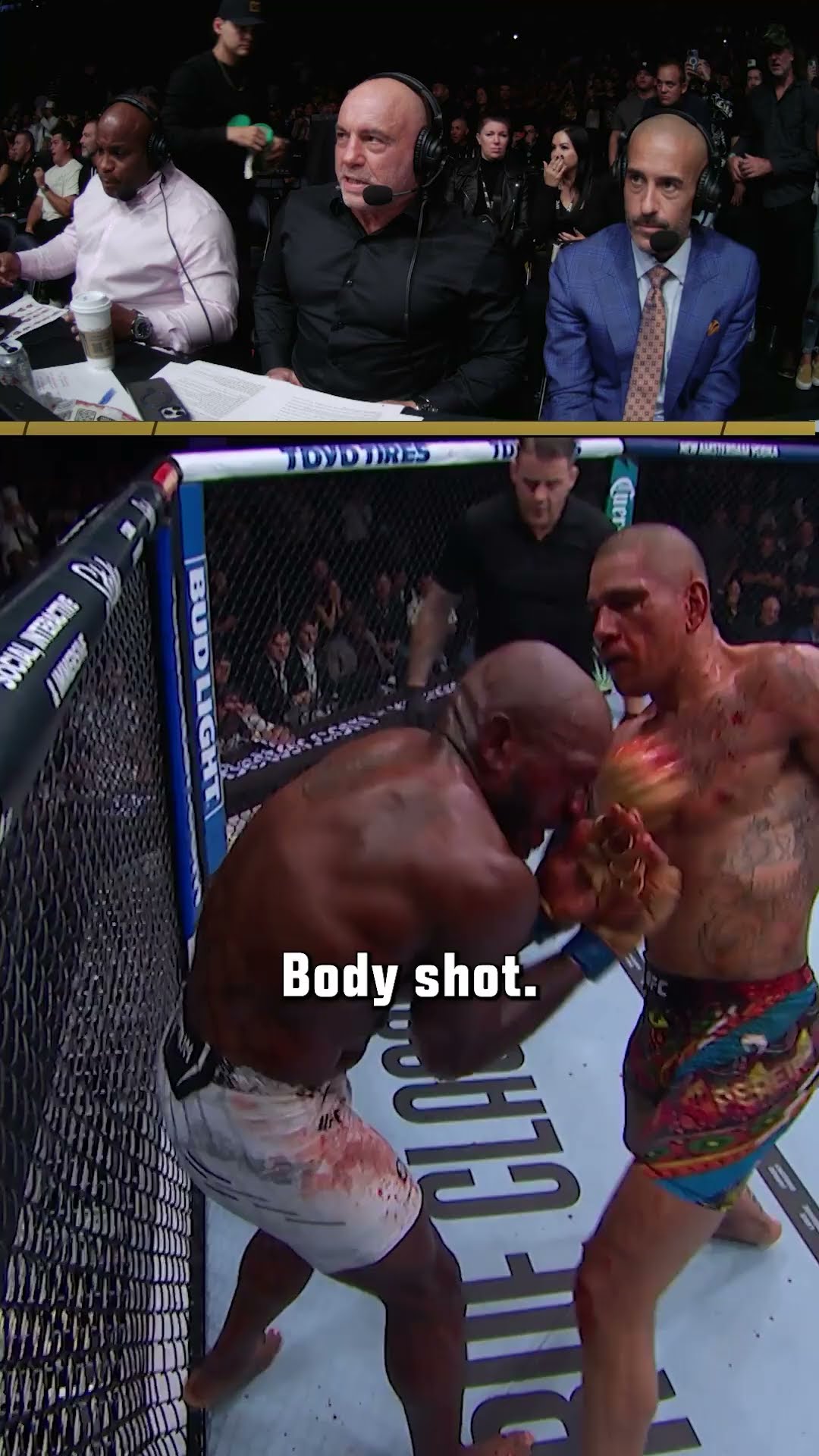 the commentators were in shock! ? #ufc313
