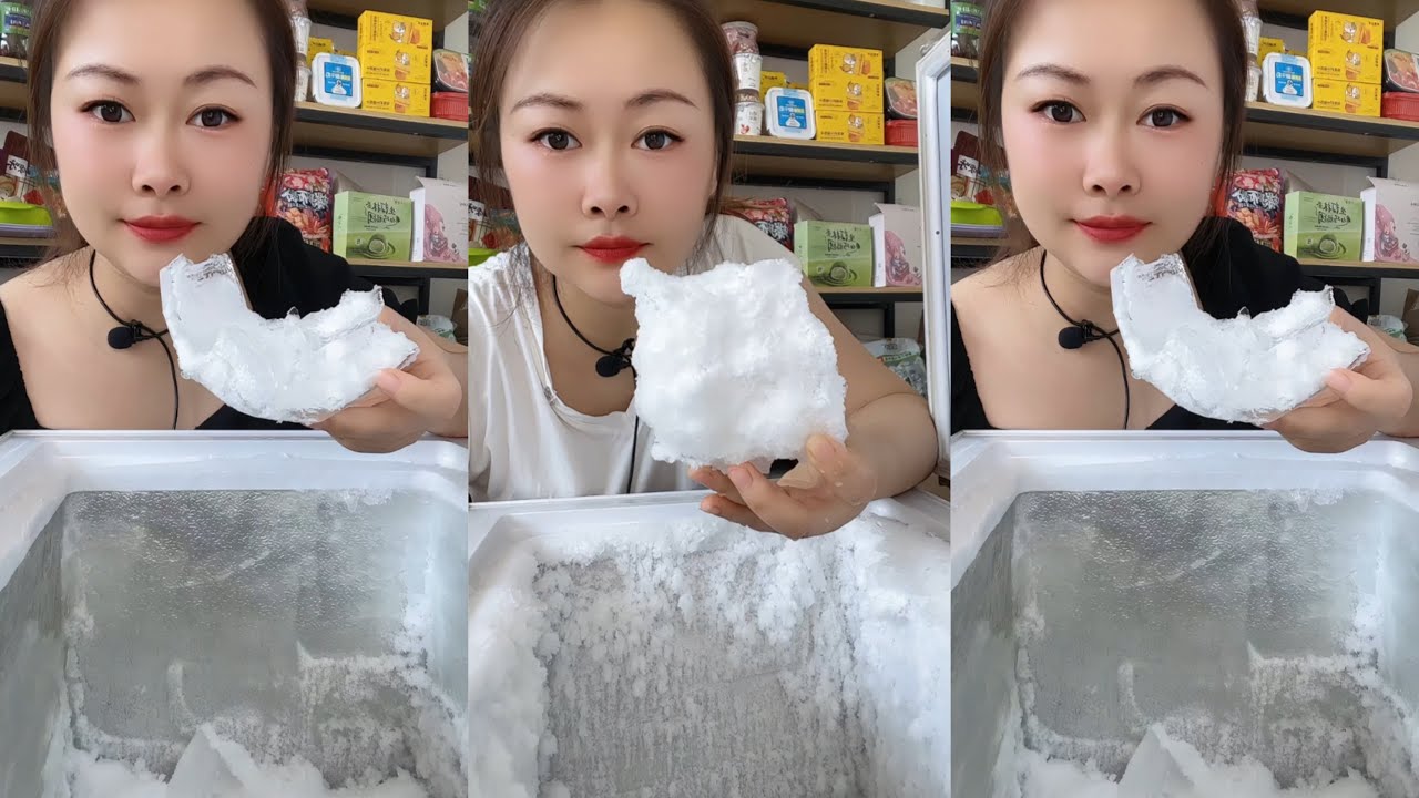 [ASMR]Freezer Frost|Clear Ice|Ice Eating|SOLO|#Freezerfrost