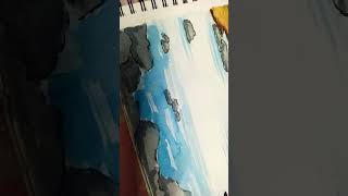 #seasore water colour