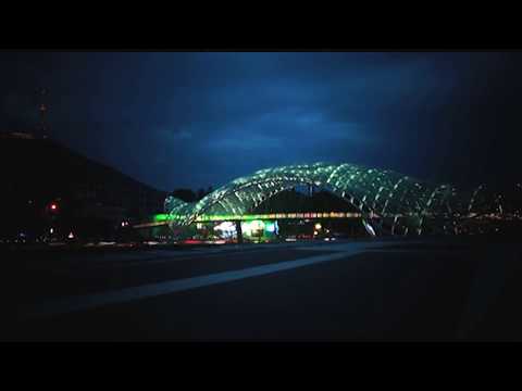 Tbilisi City, Bridge Of peace / თბილისი მშვიდობის ხიდი (Time laps)