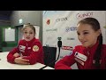 Алёна Косторная и Анна Щербакова | Интервью | Чемпионат Европы 2020