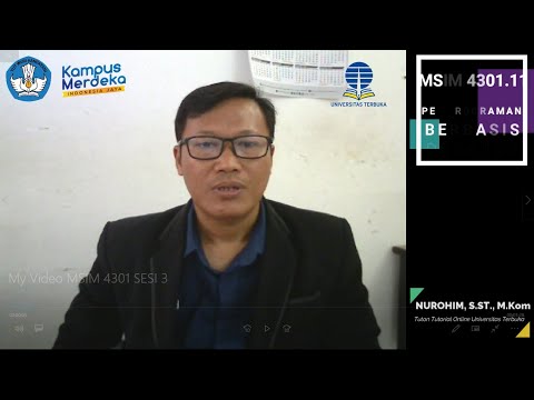 Video MSIM 4301 SESI 3 Pemrograman Berbasis Desktop 11