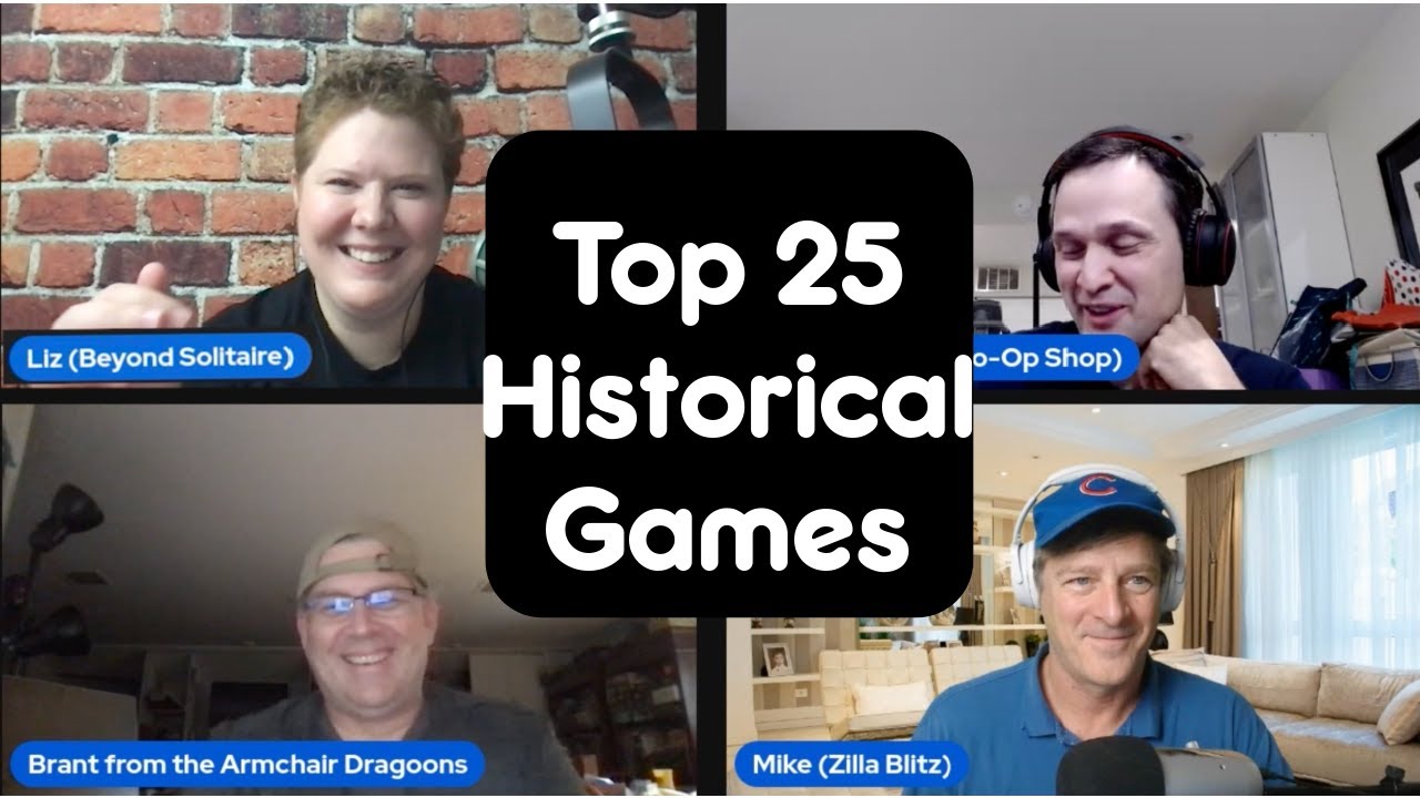 2023 Top 25 Historical Games List