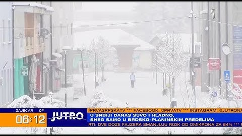JUTRO - Kakvo je stanje jutros na putevima u Novom Pazaru? | PRVA