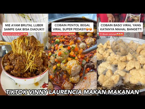 MAKAN BAKSO VIRAL SUPER PEDES!! - TIKTOK VINNY LAURENCIA MAKAN-MAKANAN