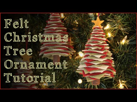  DIY  Felt Christmas  Tree  Ornaments  YouTube 