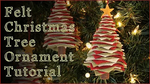 DIY Felt Christmas Tree Ornaments!!