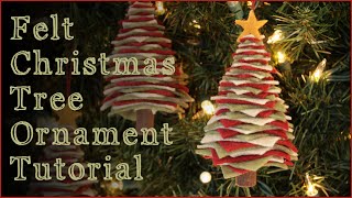 DIY Felt Christmas Tree Ornaments!!